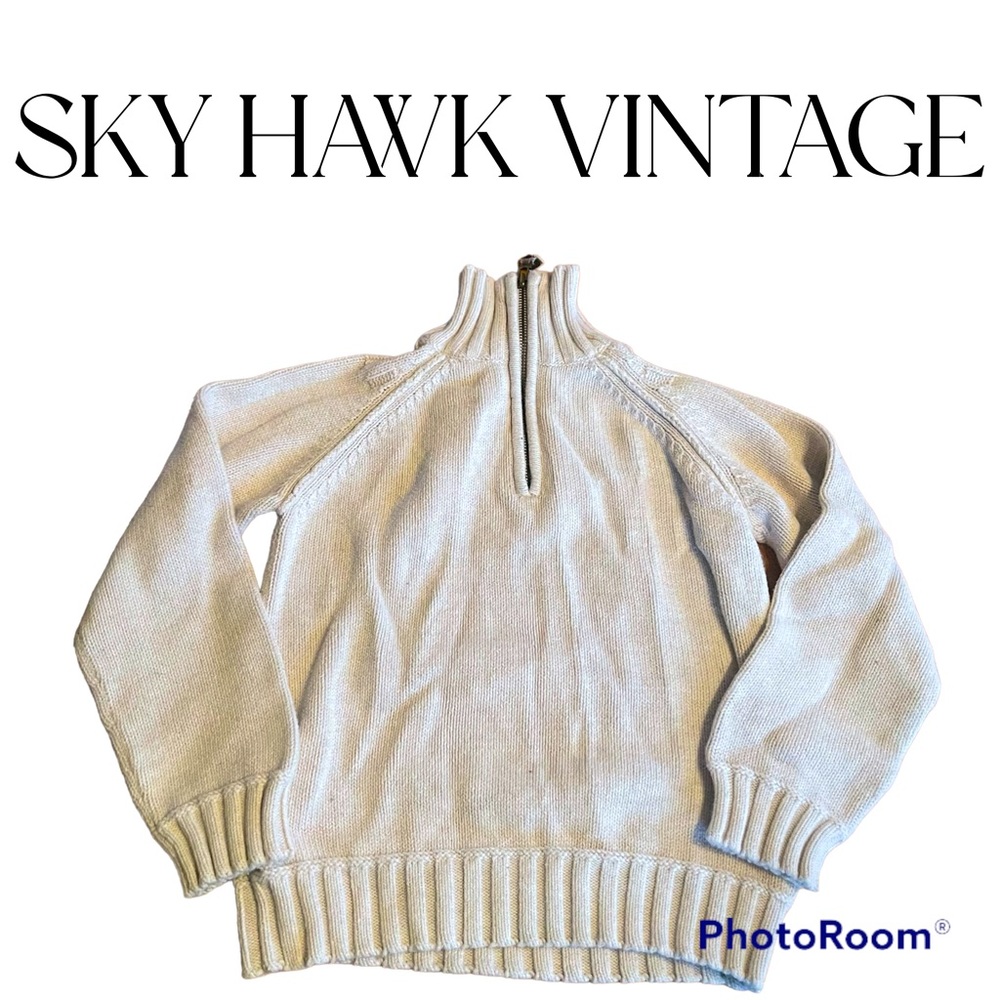 S (8) Sky Hawk Vintage pullover sweater